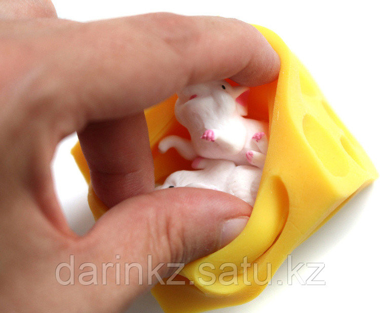 Игрушка мялка желтая мышки в сыре антистресс - фото 4 - id-p108424151