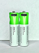 Аккумуляторные батарейки 2 шт. AA 1,5 вольт (Пальчиковая)