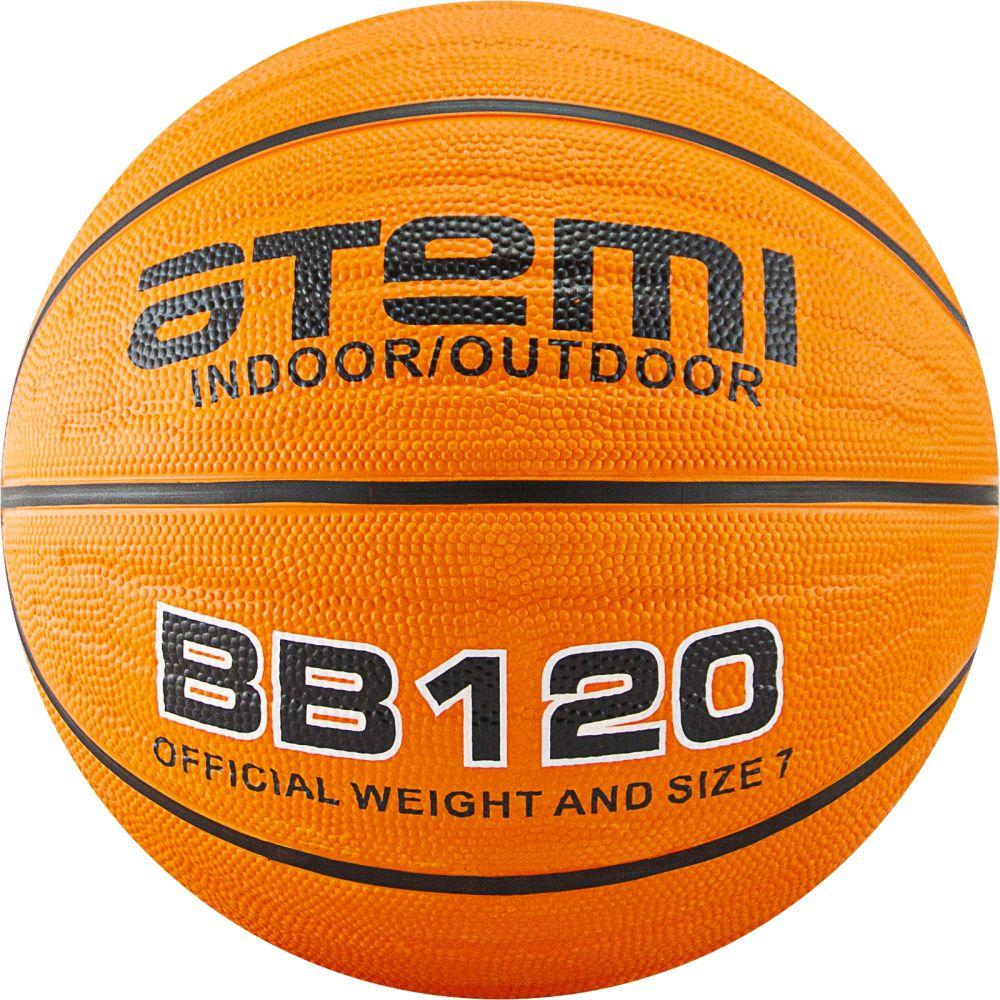 Мяч баскетбольный Atemi, р.7, мягкая резина, deep channel, BB120