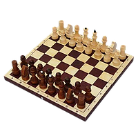 Шахматы обиходные лак с темной доской (290*145*38) P-11