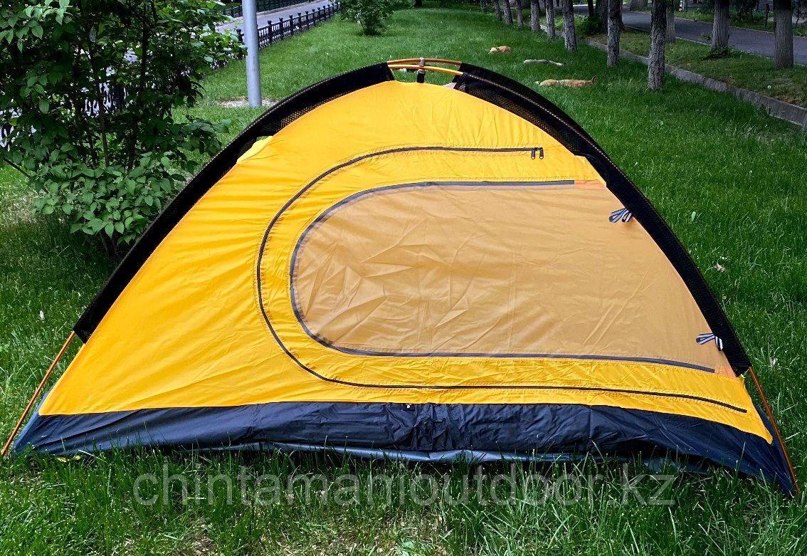 Палатка туристическая с юбкой, 3-4 местная, 180 х 210, 2 слойная, закрытый вход. - фото 7 - id-p108426334