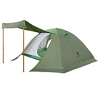 Палатка туристическая 4-6 местная с юбкой, легкая для кемпинга и походов, 4 сезона 240х210х150
