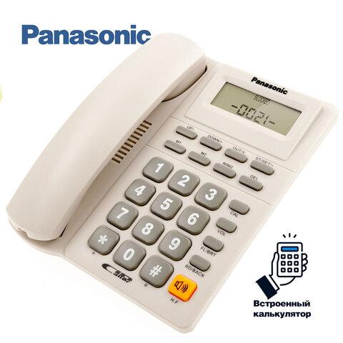 Телефонный аппарат с LCD-экраном и калькулятором настольный Panasonic KX-TSC8308CID (Белый) - фото 1 - id-p108417726
