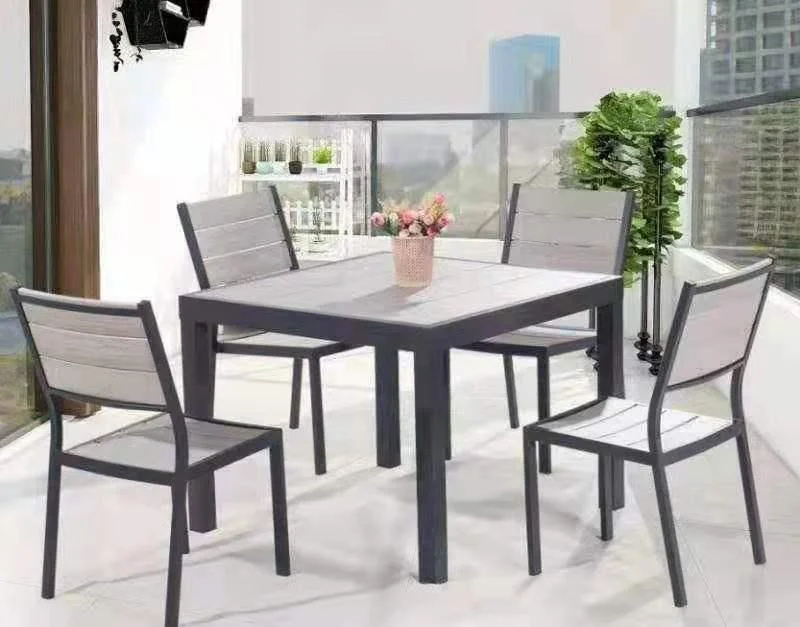 Обеденная группа на 4 персоны Турин-4 (алюминий + эко-дерево)