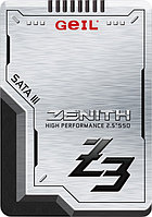Твердотельный накопитель SSD Geil Zenith Z3 [GZ25Z3-256GP] [256 ГБ, 2.5" SATA III, чтение: 520 МБайт ...