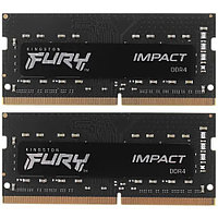 Оперативная память для ноутбука Kingston Fury Impact, KF432S20IBK2/16, [16 ГБ DDR 4, 3200 МГц, 25600 ...