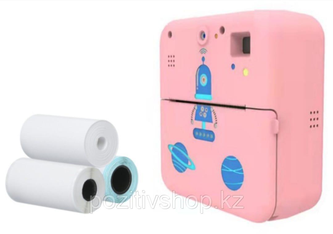 Детская широкоформатная камера с печатью розовый - фото 2 - id-p108447418