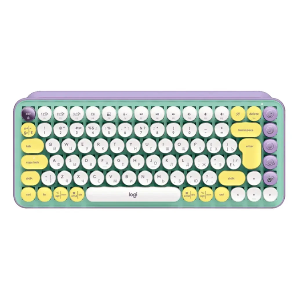 Logitech 920-010717 клавиатура беспроводная POP KEYS, Daydream Mint