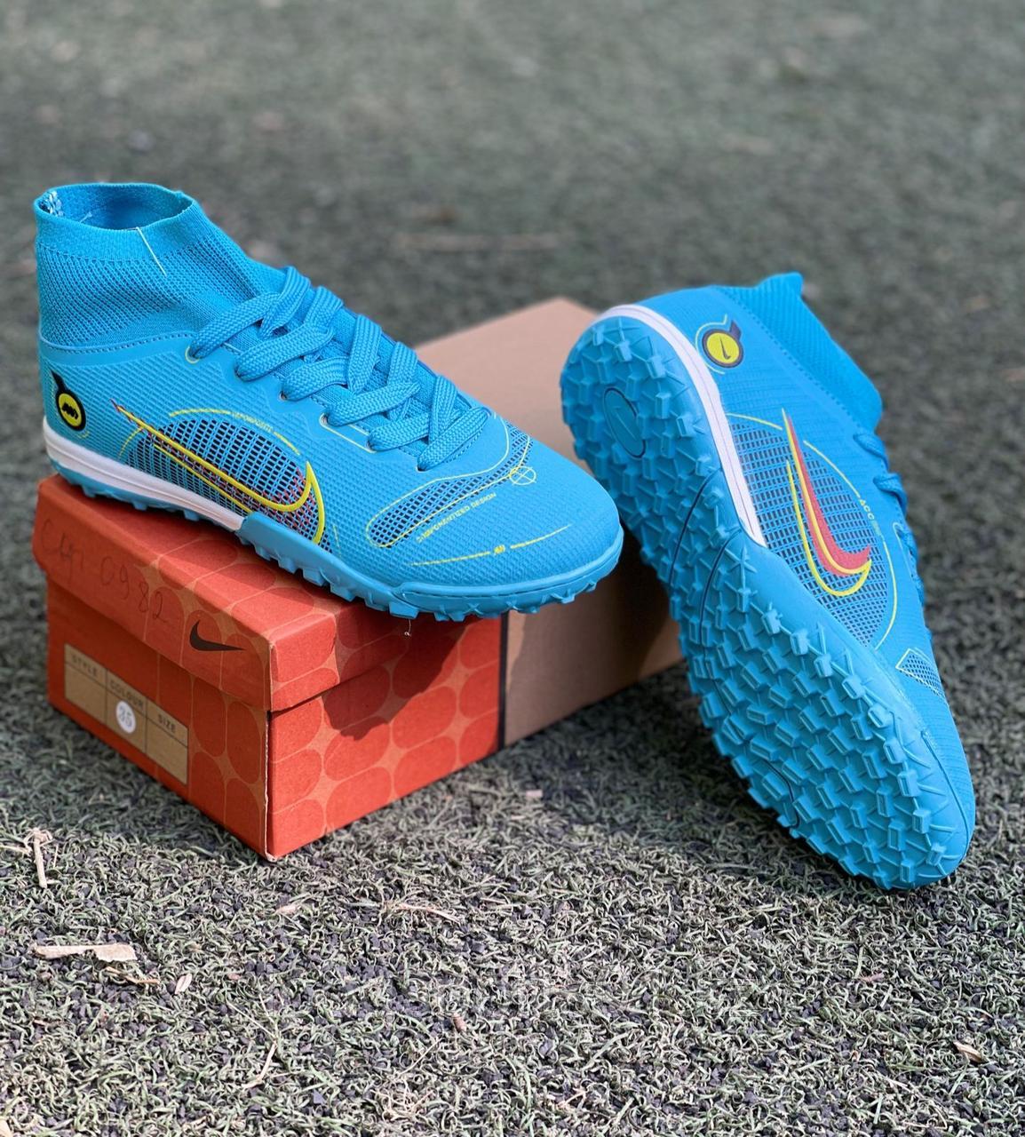 Nike Mercurial футбольные бутсы сороконожки, миники (обувь для футбола) - фото 1 - id-p80946601