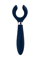 Многофункциональный стимулятор для пар  SATISFYER partner multifun 3, силикон, синий, 23,5 см.