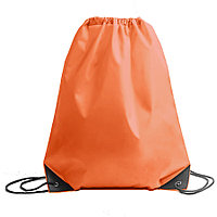 Рюкзак мешок с укреплёнными уголками BY DAY, оранжевый, 35*41 см, полиэстер 210D, Оранжевый, -, 16111 05