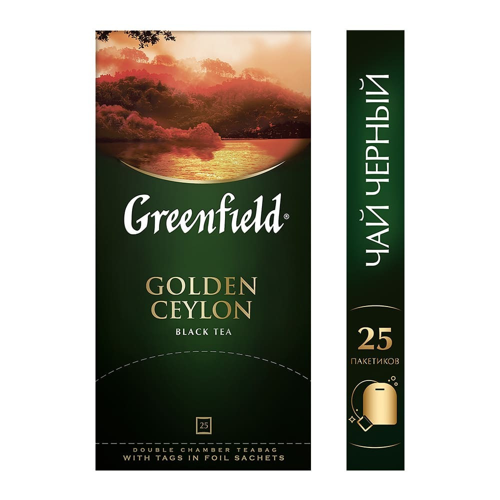 Чай Greenfield Golden Ceylon Tea, 25 пакетиков