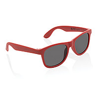 Солнцезащитные очки из переработанного полипропилена GRS, красный; , Длина 14,5 см., ширина 14,8 см., высота