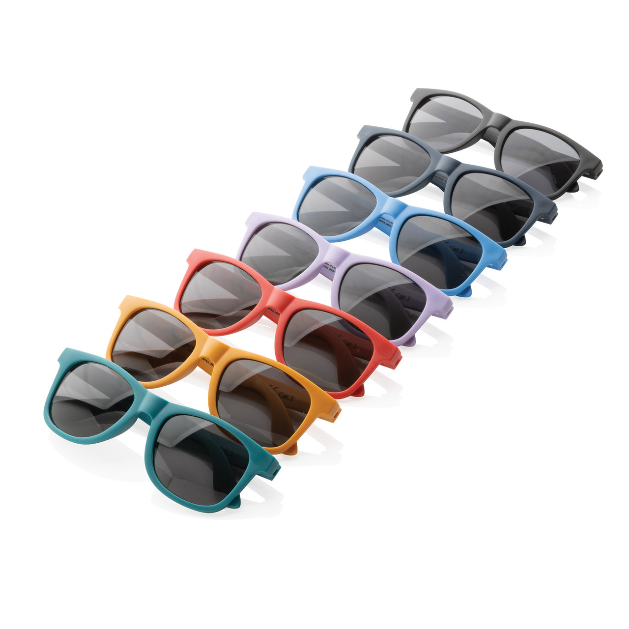 Солнцезащитные очки из переработанного полипропилена GRS, синий; , Длина 14,5 см., ширина 14,8 см., высота 4,9 - фото 5 - id-p108502303