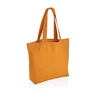 Сумка-шоппер Impact из переработанного канваса Aware™ с карманом, 240 г/м2, солнечный оранжевый; , Длина 53