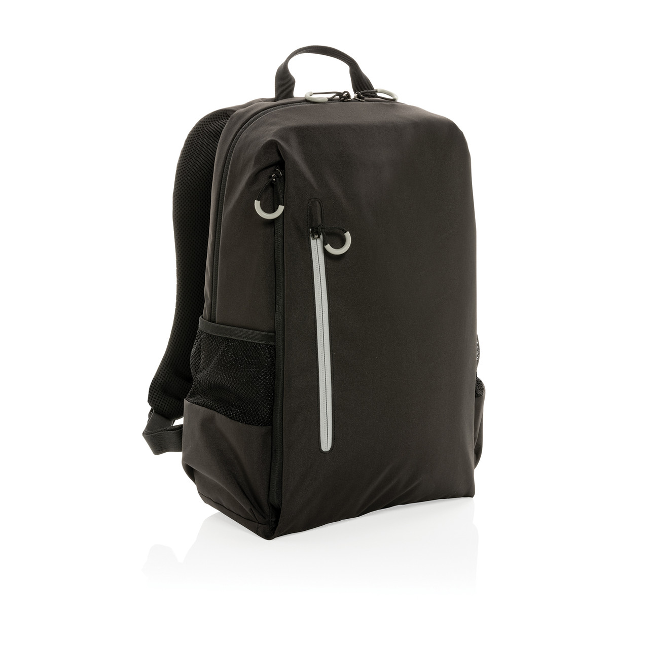 Рюкзак для ноутбука Impact Lima из rPET AWARETM, RFID, 15.6", черный; белый, Длина 33 см., ширина 11,5 см., - фото 1 - id-p108502321