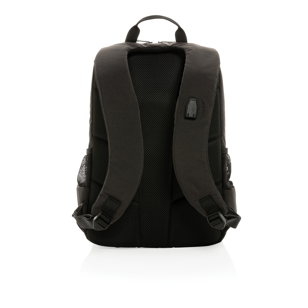 Рюкзак для ноутбука Impact Lima из rPET AWARETM, RFID, 15.6", черный; белый, Длина 33 см., ширина 11,5 см., - фото 3 - id-p108502321