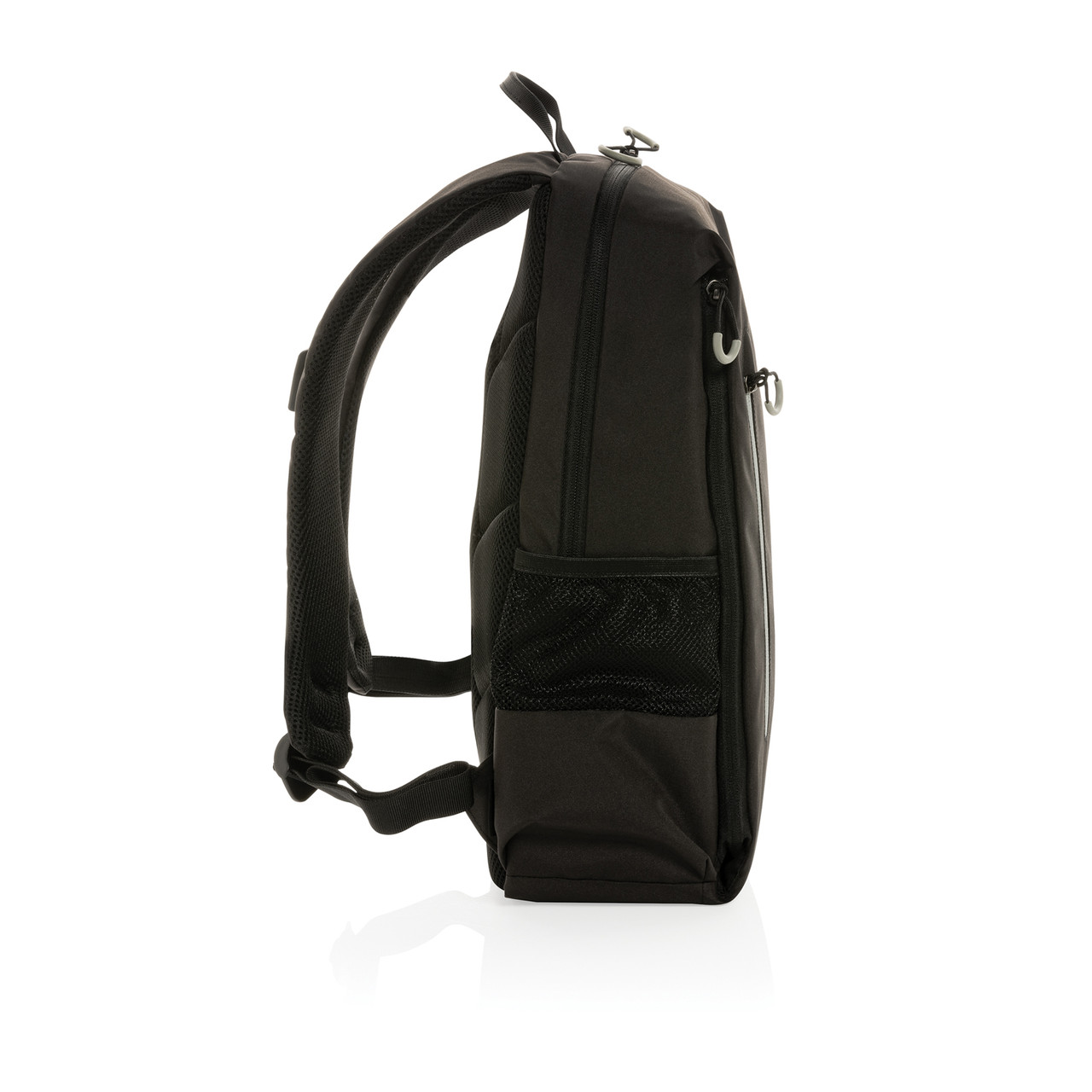 Рюкзак для ноутбука Impact Lima из rPET AWARETM, RFID, 15.6", черный; белый, Длина 33 см., ширина 11,5 см., - фото 7 - id-p108502321