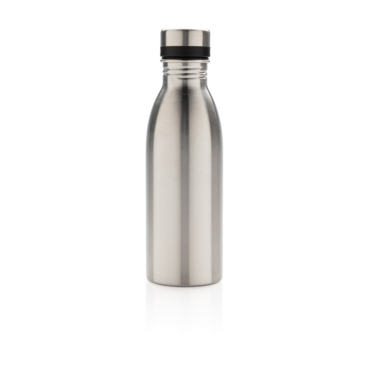 Бутылка для воды Deluxe из переработанной нержавеющей стали, 500 мл, серебряный; , , высота 21,5 см., диаметр - фото 2 - id-p108502330