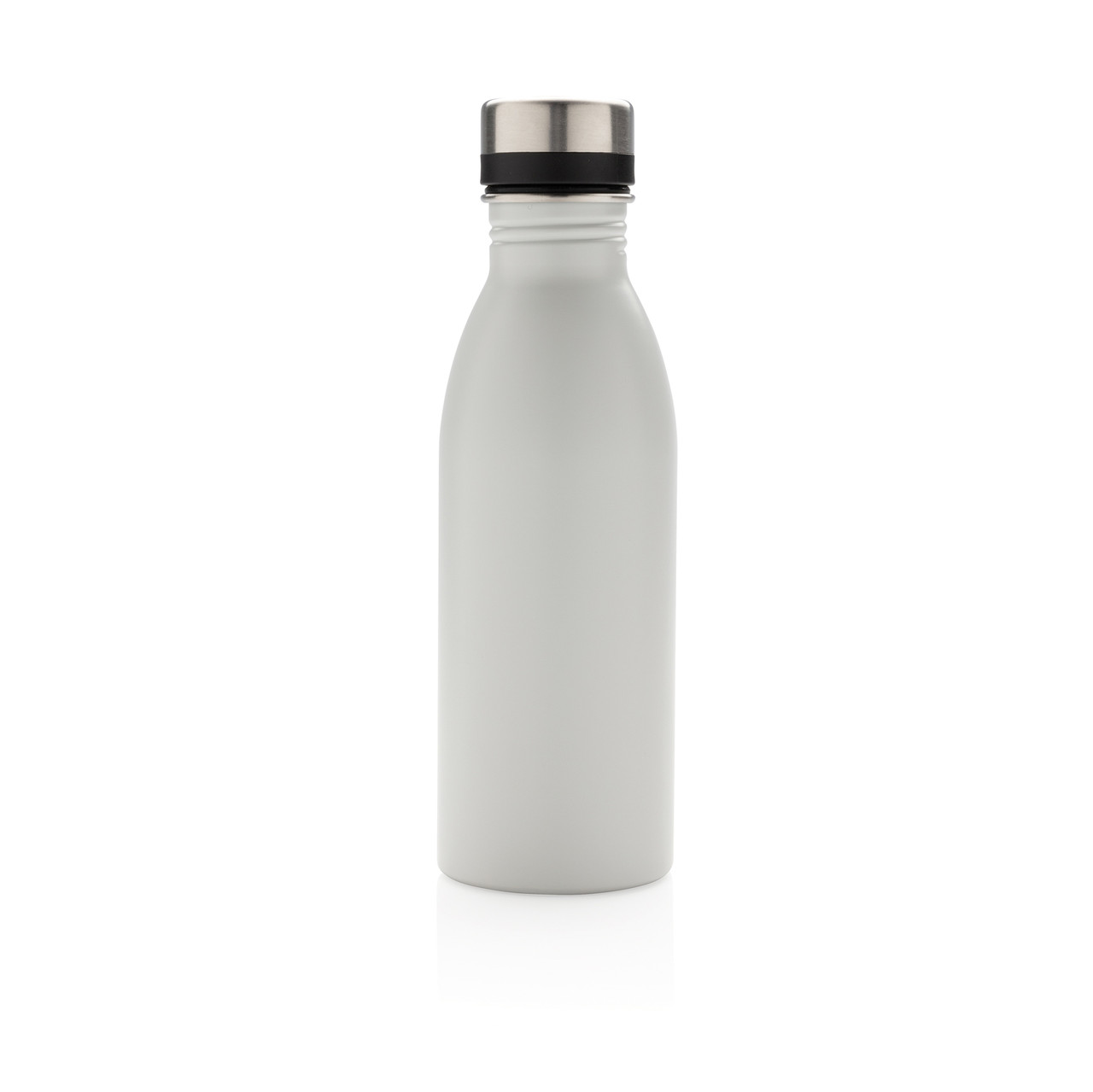 Бутылка для воды Deluxe из переработанной нержавеющей стали, 500 мл, белый; , , высота 21,5 см., диаметр 6,6 - фото 2 - id-p108502331
