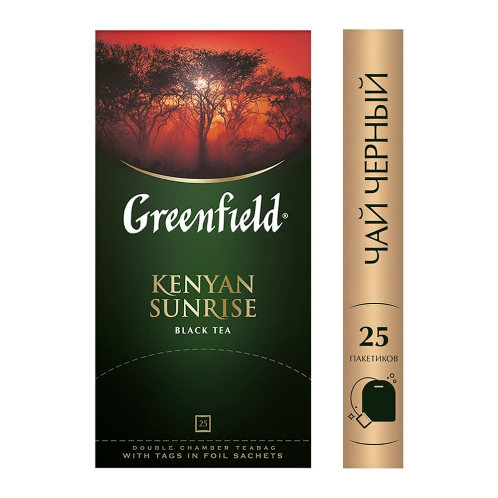 Чай Greenfield Kenyan Sunrise, 25 пакетиков