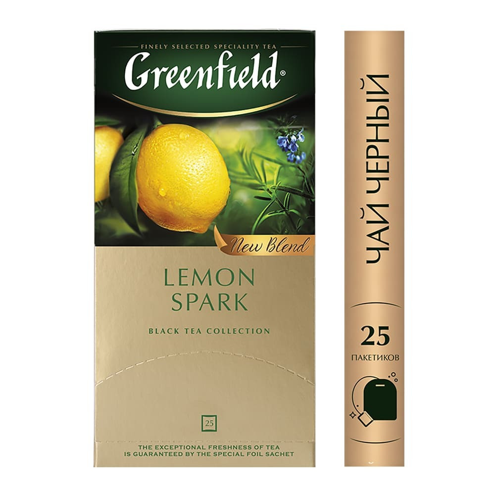 Чай Greenfield Lemon Spark Tea, 25 пакетиков