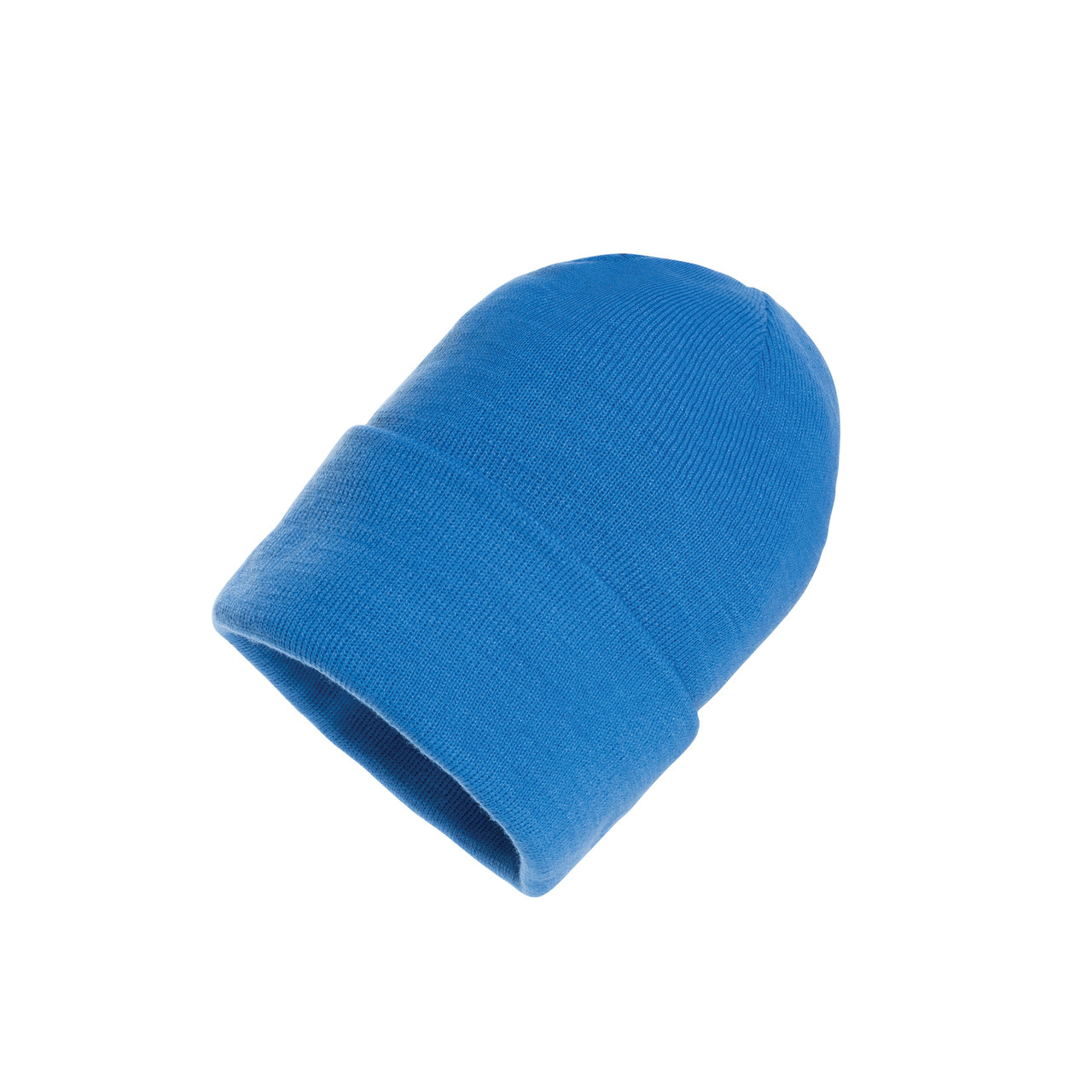 Шапка Impact из Polylana® AWARE™ с отворотом, безмятежный синий; , , высота 21 см., диаметр 23,5 см., P453.485