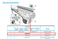 Scan axis motor HP Latex 300 series (B4H70-67031), фото 2