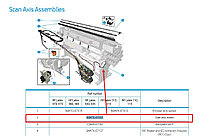 Scan axis motor HP Latex 300 series (B4H70-67031), фото 3