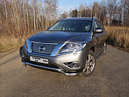 Защита передняя (кенгурин) 60,3 мм ТСС для Nissan Pathfinder 2014-