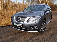 Защита передняя нижняя 76,1 мм ТСС для Nissan Pathfinder 2014-
