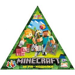 Умные игры Игра-ходилка в треугольной коробке «По мотивам Minecraft»
