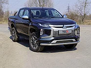 Защита передняя нижняя 76,1 мм ТСС для Mitsubishi L200 2019-
