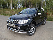 Защита передняя нижняя 76,1 мм ТСС для Mitsubishi L200 2015-2018