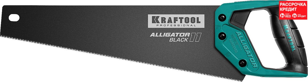 KRAFTOOL 11 TPI, 400 мм, ножовка для точного реза Alligator BLACK 15205-40 - фото 1 - id-p108507646