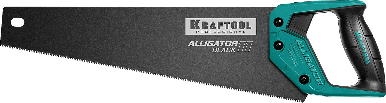 KRAFTOOL 11 TPI, 400 мм, ножовка для точного реза Alligator BLACK 15205-40 - фото 2 - id-p108507646