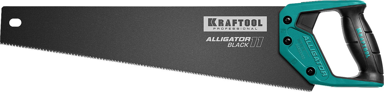 KRAFTOOL 11 TPI, 450 мм, ножовка для точного реза Alligator BLACK 15205-45 - фото 2 - id-p108507647
