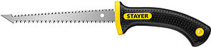 STAYER 150 мм, с двухсторонним лезвием, выкружная мини-ножовка по гипсокартону Cobra Double-8 2-15170_z01