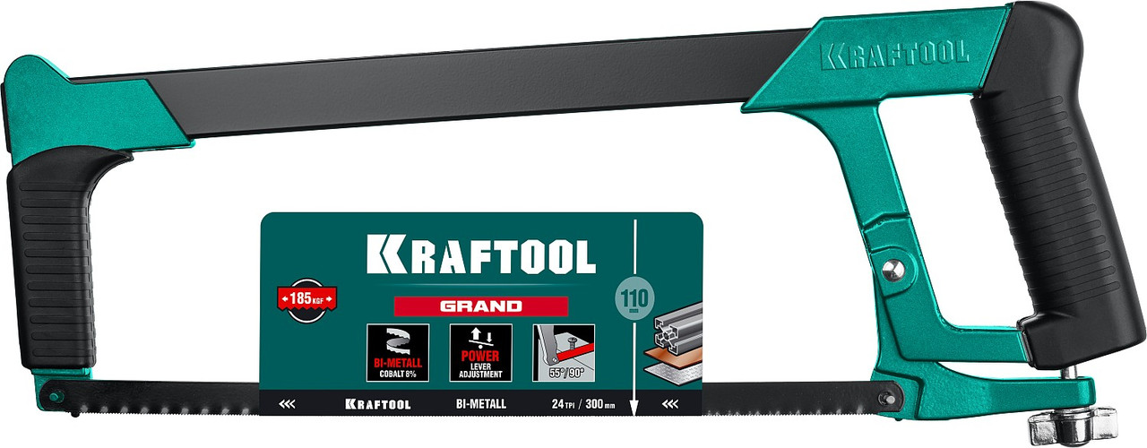 KRAFTOOL 300 мм, 185 кгс, ножовка по металлу Grand 15801_z02