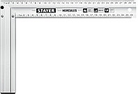 STAYER 300 х 2 мм, с усиленным алюминиевым полотном, жесткий столярный угольник HERCULES 3432-30 Professional