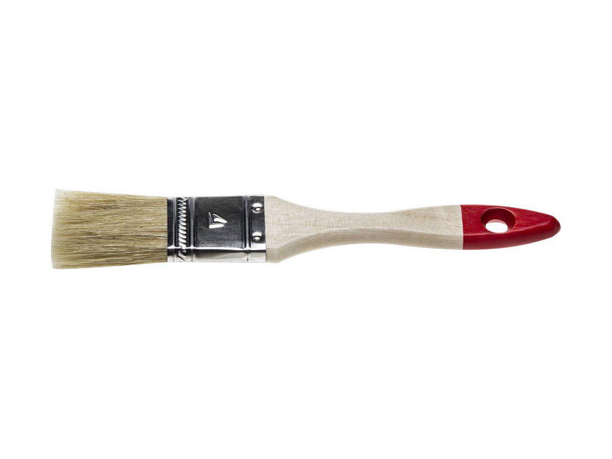 Кисть плоская STAYER "UNIVERSAL-STANDARD", светлая натуральная щетина, деревянная ручка, 25мм (0101-025) - фото 2 - id-p108508910