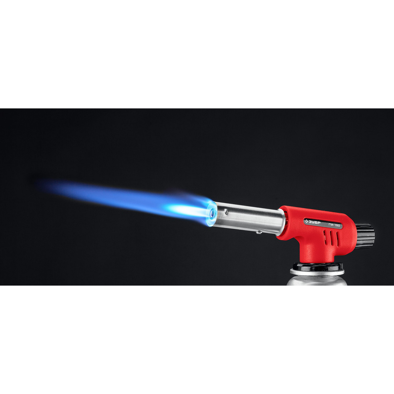 ЗУБР ГМ-150, газовая горелка с пъезоподжигом, на баллон, цанговое соединение, 1300°C 55554 - фото 3 - id-p108507097