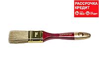 Кисть плоская STAYER "UNIVERSAL-PROFI", светлая натуральная щетина, деревянная ручка, 38мм (0104-038)