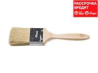 Кисть плоская STAYER "UNIVERSAL-LUX", светлая натуральная щетина, деревянная ручка, 63мм (01053-063)
