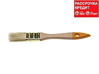 Кисть флейцевая DEXX, деревянная ручка, натуральная щетина, индивидуальная упаковка, 25мм (0100-025_z02)
