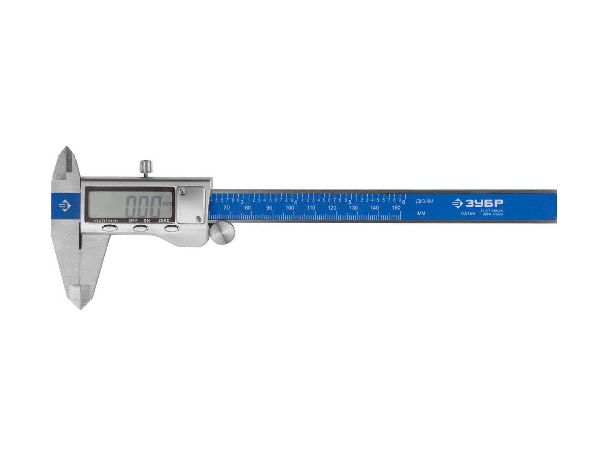 ЗУБР ЭКСПЕРТ, ШЦЦ-I-150-0,01 штангенциркуль электронный, нерж. сталь,150мм (34463-150) - фото 2 - id-p108509925