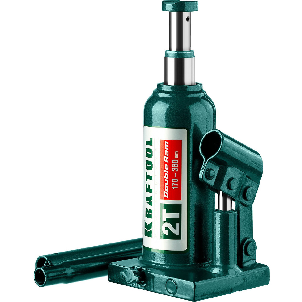 Купить KRAFTOOL DOUBLE RAM 2т 170-380мм домкрат двухштоковый бутылочный ...