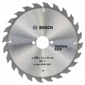 Пильный диск Bosch Optiline Wood ECO 190х30, Z24 - фото 2 - id-p108510854