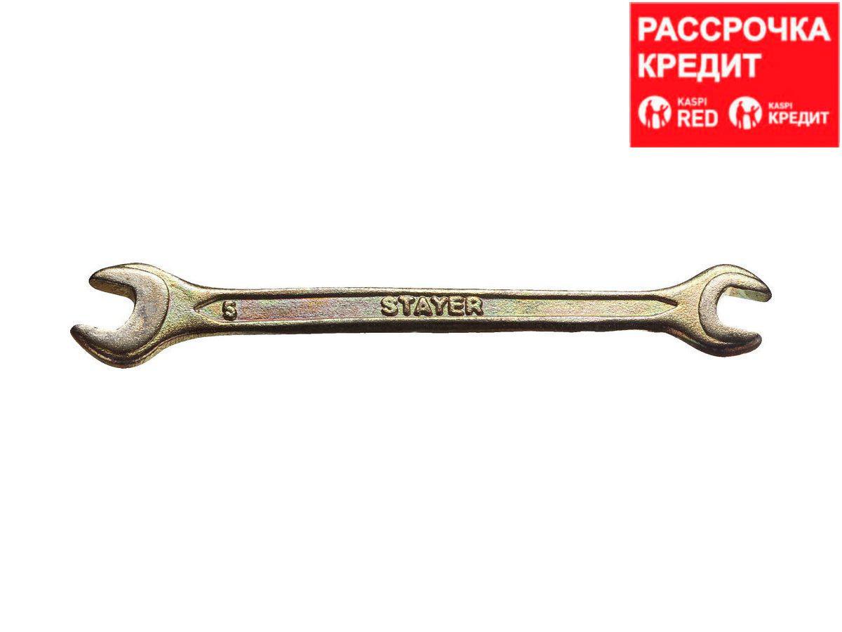 Рожковый гаечный ключ 6 x 7 мм, STAYER (27038-06-07) - фото 1 - id-p108510082