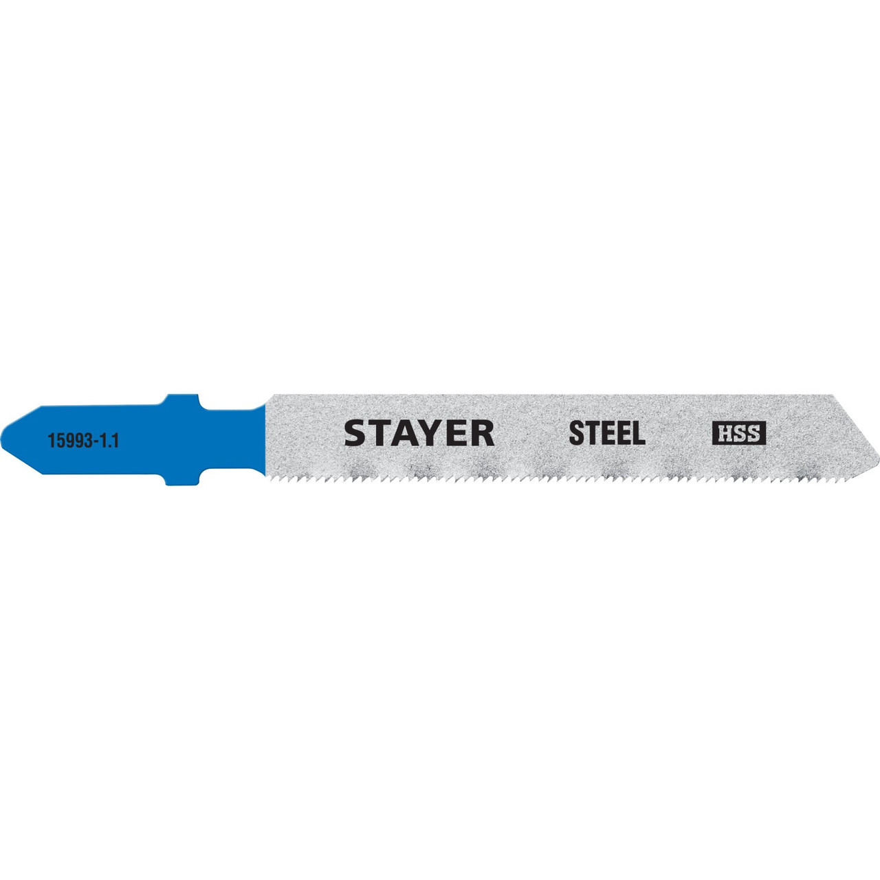 Полотна STAYER, T118G, для эл/лобзика, HSS, по металлу (0,5-1,5мм), T-хвост., шаг 1,1мм, 50мм, 2шт